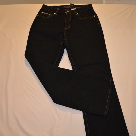 Calvin Klein Bootcut Black Women's Size 6 Five Pocket - Picture 3 of 8